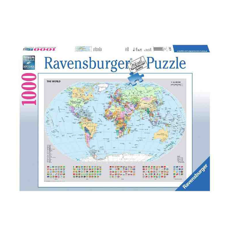 MAPAMUNDI POLITICO 1000 pcs. Puzle Ravensburger 0065